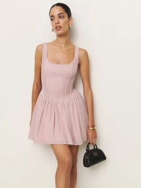 BWT Reformation Contessa Velvet Corset Mini Dress